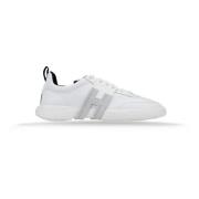 Heren Leren Veterschoenen Hogan , White , Heren