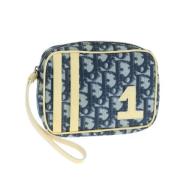 Pre-owned Canvas clutches Dior Vintage , Blue , Dames