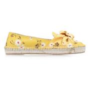 Bloemen Slip-On Espadrilles Miu Miu , Yellow , Dames