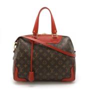 Pre-owned Canvas handbags Louis Vuitton Vintage , Red , Dames