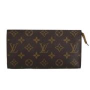 Pre-owned Canvas pouches Louis Vuitton Vintage , Brown , Dames