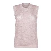 Pailletten Gebreid Vest Roze Golden Goose , Pink , Dames