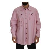 Casual Shirts Dolce & Gabbana , Pink , Heren