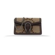 Stijlvolle Dames Schoudertas Slang Detail Gucci , Brown , Dames