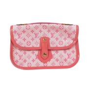 Pre-owned Canvas clutches Louis Vuitton Vintage , Pink , Dames