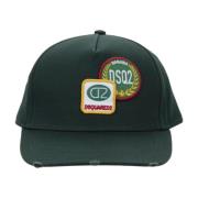 Vintage Baseball Cap met gesp Dsquared2 , Green , Unisex