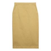 Uitlopende rok Max Mara , Yellow , Dames