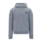 Stijlvolle hoodie met geborduurde details F**k , Gray , Dames