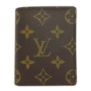 Pre-owned Canvas wallets Louis Vuitton Vintage , Brown , Dames