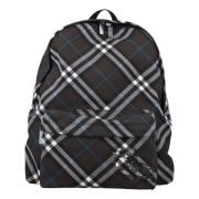 Klassieke Check Rugzak Burberry , Black , Heren