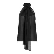 Zwarte Zijden Georgette Blouse Tom Ford , Black , Dames