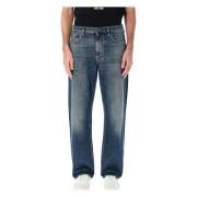 Klassieke Straight Leg Katoen Denim Jeans Valentino Garavani , Blue , ...