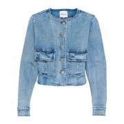 Lichtblauwe Retro Wassing Denim Jack My Essential Wardrobe , Blue , Da...