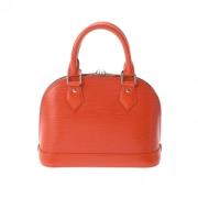 Pre-owned Leather louis-vuitton-bags Louis Vuitton Vintage , Orange , ...