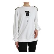 Luxe Zwart & Wit Sweater Dolce & Gabbana , White , Dames