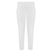 Witte katoenen slim fit broek PT Torino , White , Heren