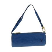 Pre-owned Leather pouches Louis Vuitton Vintage , Blue , Dames