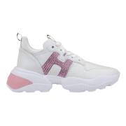 Leren Vetersneakers voor Dames Hogan , White , Dames