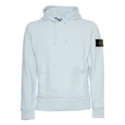 Lichtblauwe hoodie Verhoog stijl Stone Island , Blue , Heren