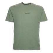 Slim-fit T-shirt met uniek logo Stone Island , Green , Heren