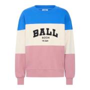 Wistful Mauve Sweatshirt met Cool Print Ball , Multicolor , Dames