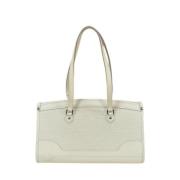 Pre-owned Leather louis-vuitton-bags Louis Vuitton Vintage , White , D...