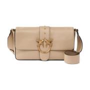 Beige Schoudertas Elegant Ontwerp Pinko , Beige , Dames