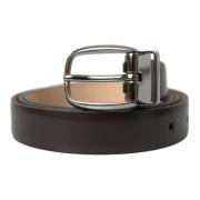 Elegante leren riem met opvallende gesp Dolce & Gabbana , Brown , Here...