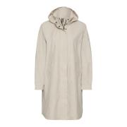 Stijlvolle Jas met Capuchon en Zakken Camel Active , Beige , Dames