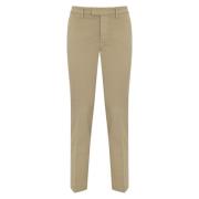 Chino Broek Sand Slim Fit Cropped Re-Hash , Beige , Heren