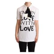 Chic Love Slogan Tee Dolce & Gabbana , White , Dames