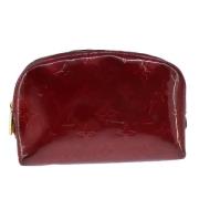 Pre-owned Leather pouches Louis Vuitton Vintage , Red , Dames