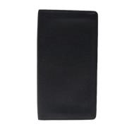 Pre-owned Leather wallets Louis Vuitton Vintage , Black , Dames