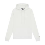 Middenlagen Geborduurde Hoodie Lyle & Scott , White , Heren