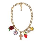 Kristalversierde Modenecklace Dolce & Gabbana , Yellow , Dames