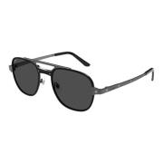 Ct0477S 002 Sunglasses Cartier , Black , Heren