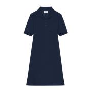 Blauwe Katoenen Jurk voor Vrouwen Courrèges , Blue , Dames