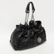 Pre-owned Leather handbags Dior Vintage , Black , Dames