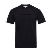 Zwart Katoenen Jersey Crew Neck T-shirt JW Anderson , Black , Heren