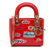 Pre-owned Leather dior-bags Dior Vintage , Red , Dames