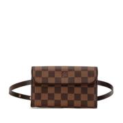 Pre-owned Canvas clutches Louis Vuitton Vintage , Brown , Dames