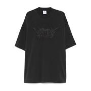 Zwarte Crew Neck T-shirts en Polos Vetements , Black , Heren