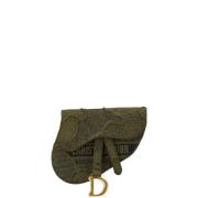 Pre-owned Canvas dior-bags Dior Vintage , Green , Dames