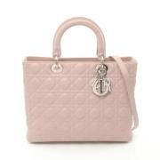 Pre-owned Leather dior-bags Dior Vintage , Pink , Dames