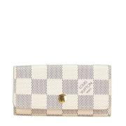 Pre-owned Canvas key-holders Louis Vuitton Vintage , White , Dames