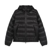 Zwarte Gardy Jas met Ritssluiting Moncler , Black , Heren