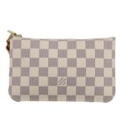 Pre-owned Canvas pouches Louis Vuitton Vintage , White , Dames