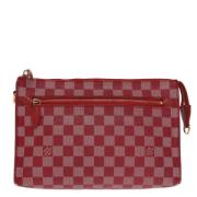 Pre-owned Canvas clutches Louis Vuitton Vintage , Red , Dames