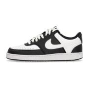 Zwart/Wit Lage Court Vision Sneakers Nike , Black , Heren