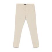 Beige Broek met Voorsluiting Dondup , Beige , Heren